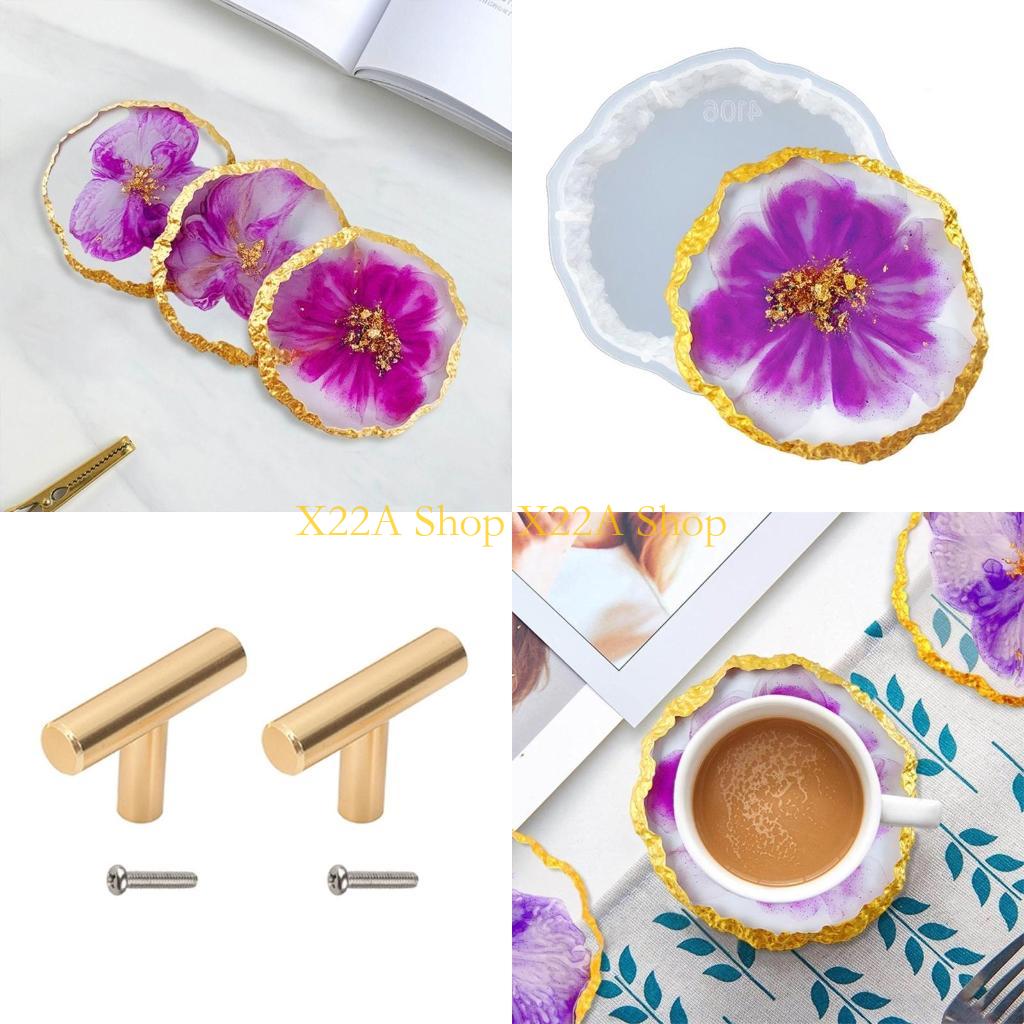 Serving Tray Mold - ที่ไม่ซ้ำกัน Agate Coasters แม่พิมพ์ซิลิโคนถาดเรซินแม่พิมพ์ จัดเก็บเรซิ่นแม่พิมพ์