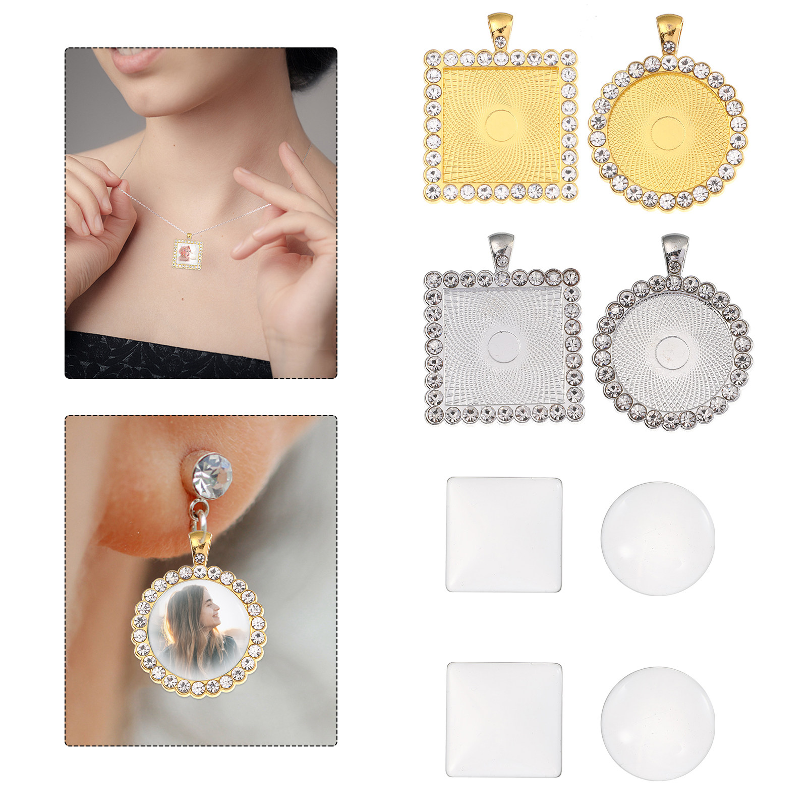 ถาดใส่ต่างหูโลหะผสม 40 ชิ้น พร - Resin Crafts Diy บทวิจารณ์และราคา