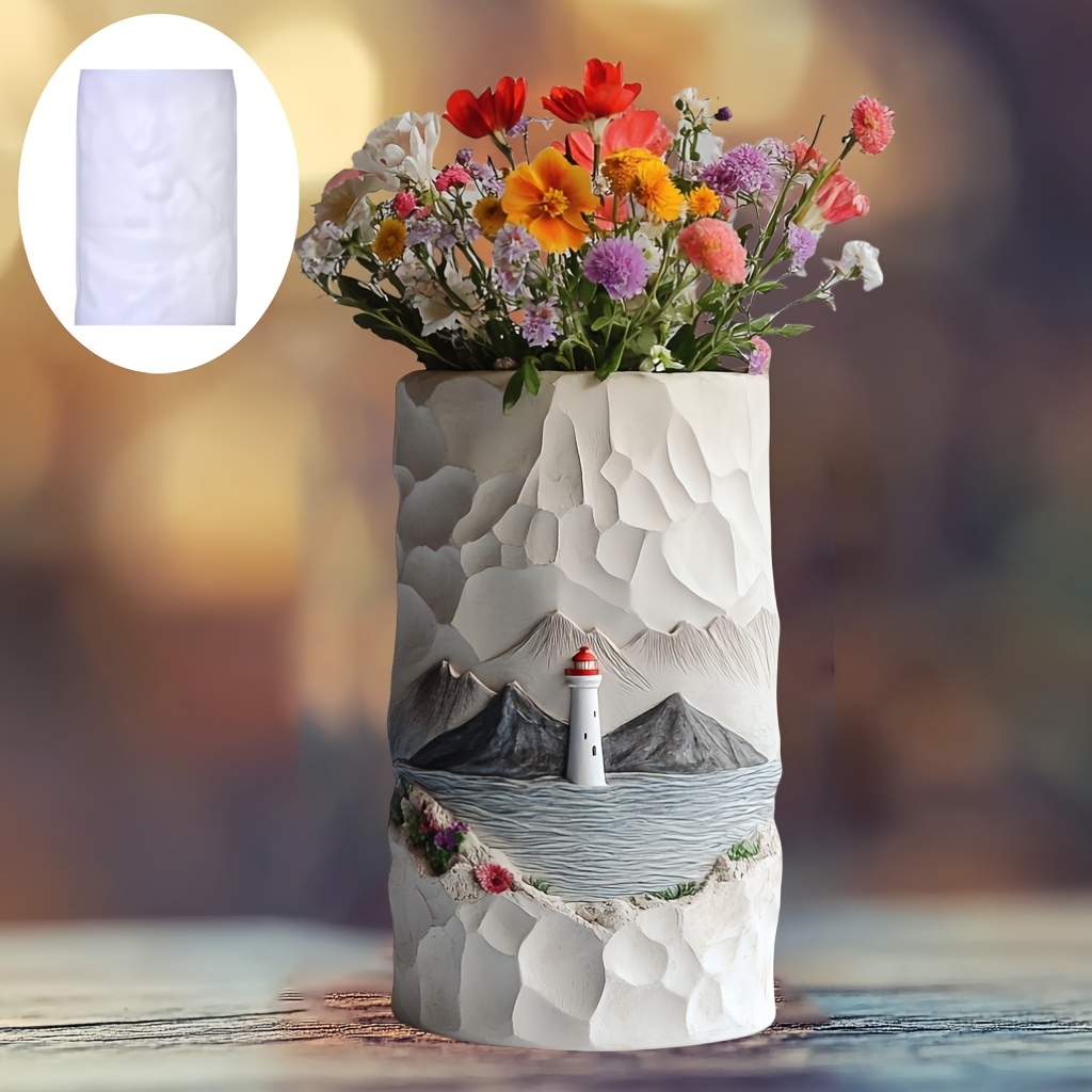 ประภาคารทะเลบรรเทาดอกไม้แจกันห - Resin Ocean Wave Mold บทวิจารณ์และราคา