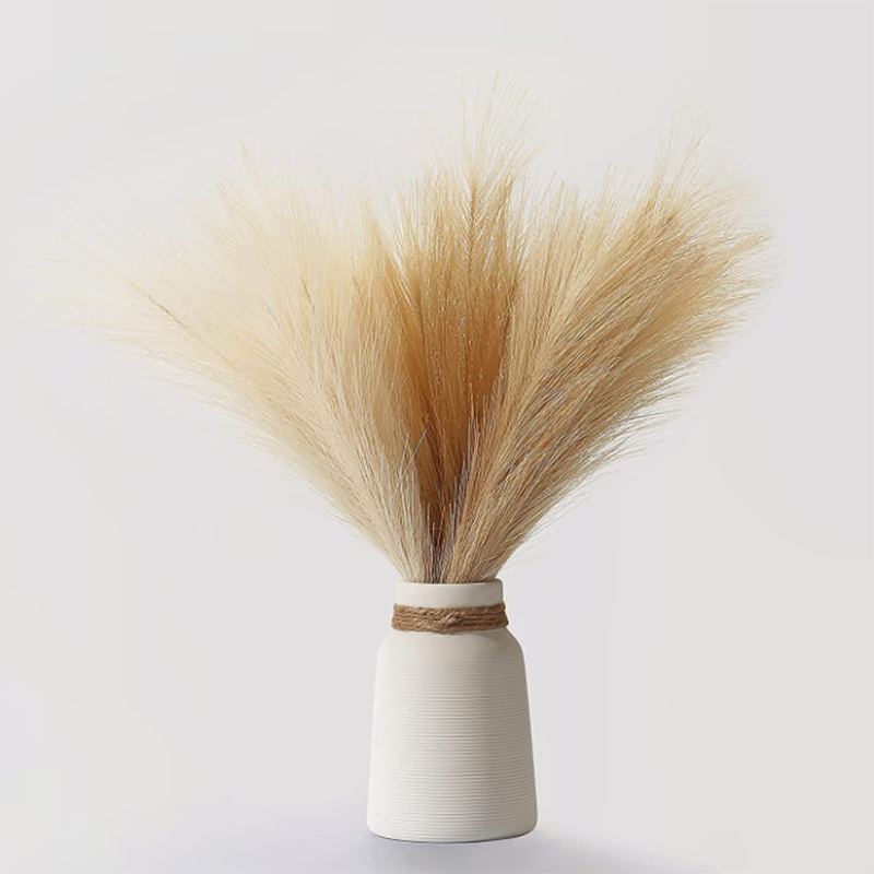 10 ชิ้นประดิษฐ์ Pampas Grass ช - Dried Flower Bulk บทวิจารณ์และราคา