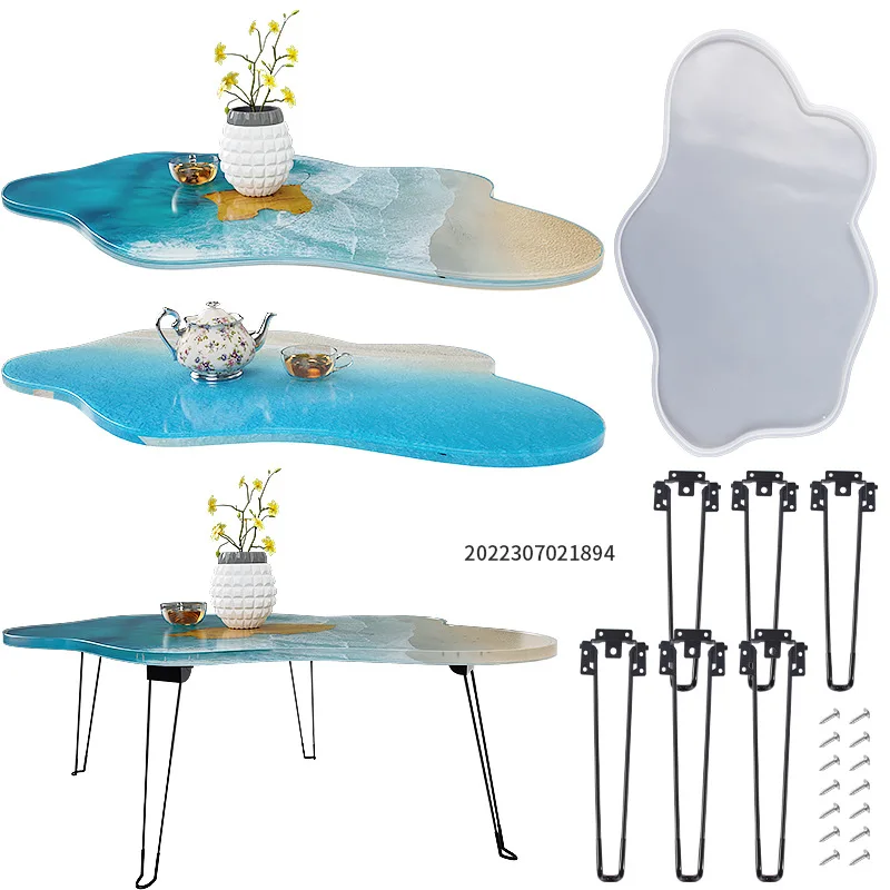 ขนาดใหญ่61ซม.ไม่สม่ำเสมอถาดอีพ - Resin Ocean Wave Mold บทวิจารณ์และราคา