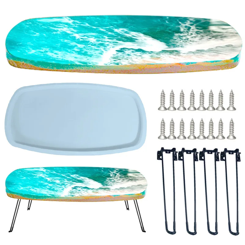 ขนาดใหญ่61ซม.ไม่สม่ำเสมอถาดอีพ - Resin Ocean Wave Mold บทวิจารณ์และราคา